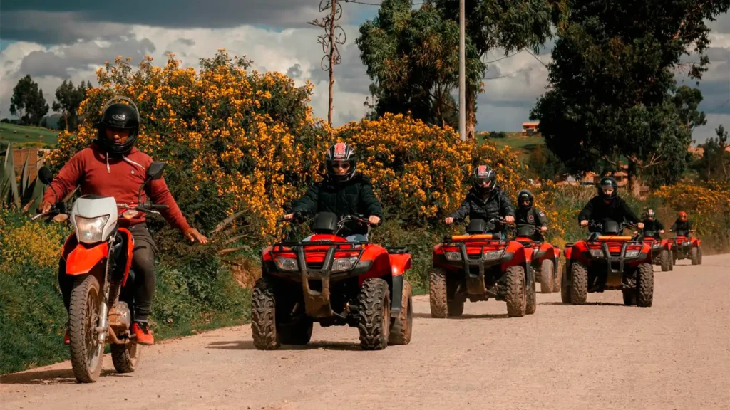 Tourists on ATV adventures.