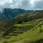View of the sacred valley of the Incas and its impressive slopes.