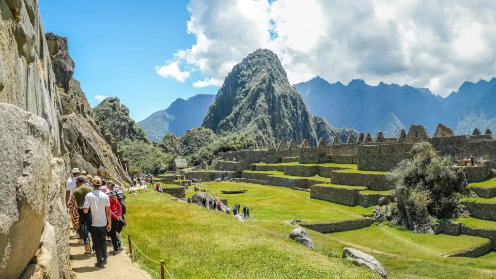 Machu Picchu view from the floor