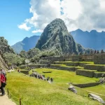 Machu Picchu view from the floor