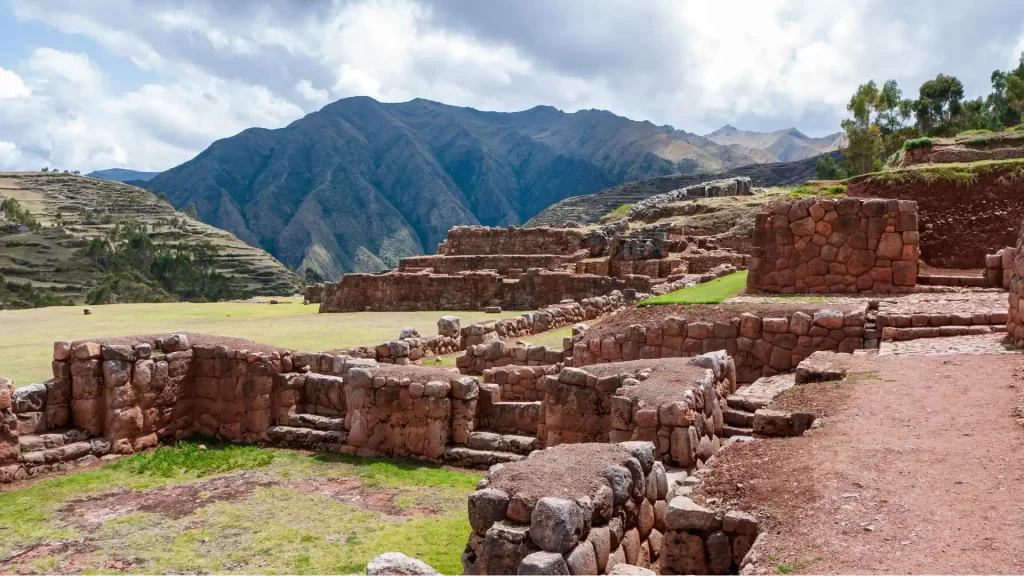View of Pikillacta and its archaeological sites.
