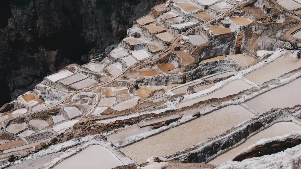 Panoramic view of Maras from above.